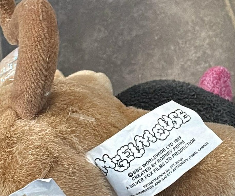 Peluche de 20 cm de la serie "Ratón Ángel" de 1999, BBC UK imagen 3