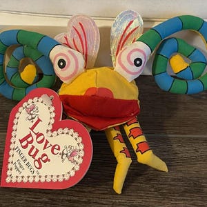 Vintage 1996 David Carter Love Bugs Finger Puppet love Bug