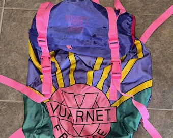 Vintage Vuarnet France Backpack Neon Backpack