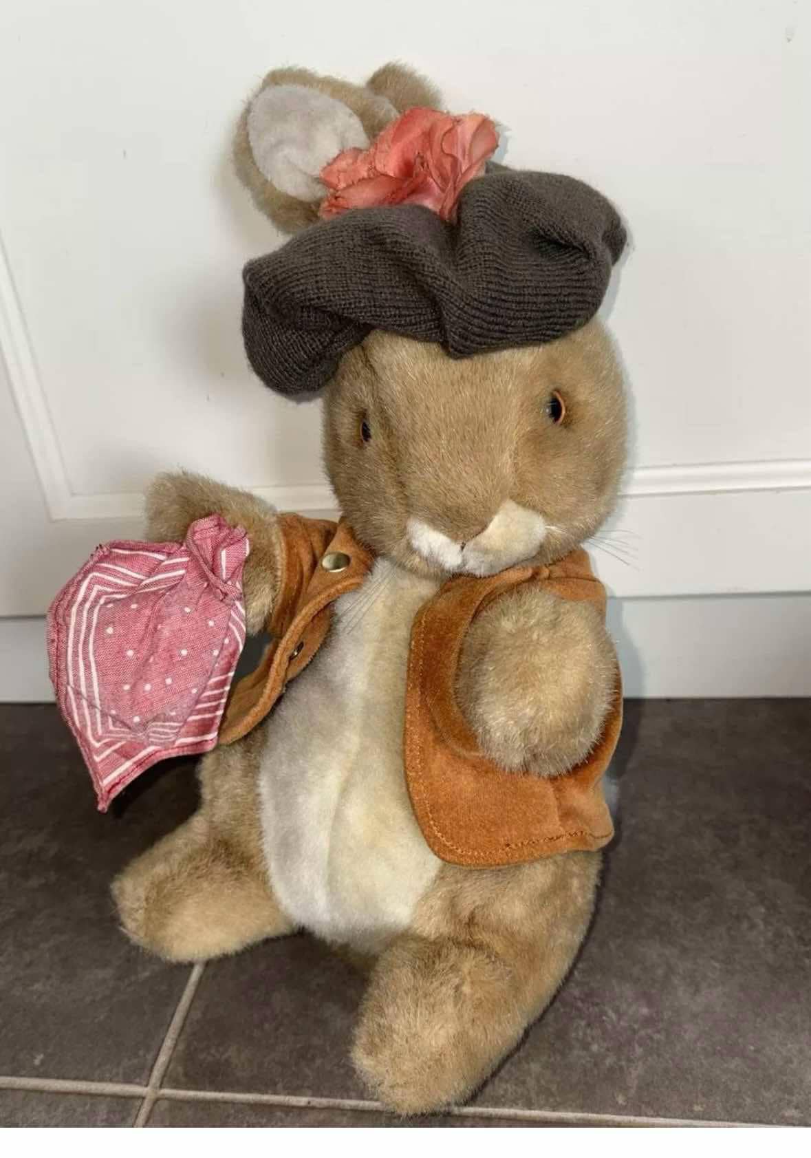 Vintage Eden Peter Rabbit Benjamin Bunny Plush Beatrix Potter 13” Stuffed Toy