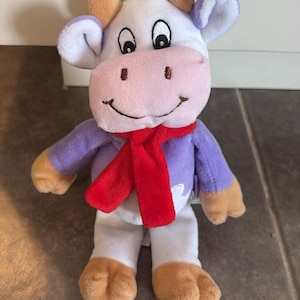 Milka Chocolate Plush Purple Cow Stuffed Animal 9"