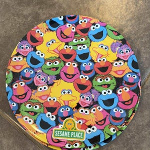 Sesamstraße Sesamplatz Melamin Kunststoff Teller 20,5 cm beide enthalten