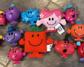 Mcdonalds Mr Men Little Miss Action Figure Lot 12 Toys Included - Etsy