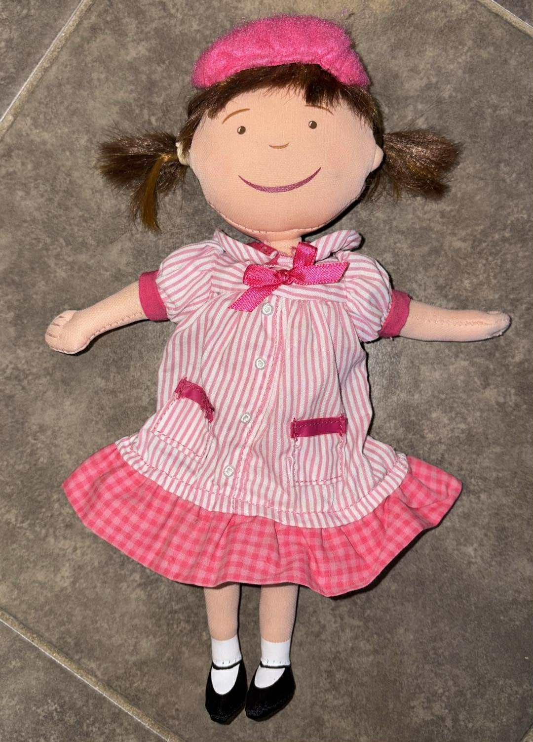 Pinkalicious Girl Plush Soft Rag Doll Victoria Kann 11” Jakks
