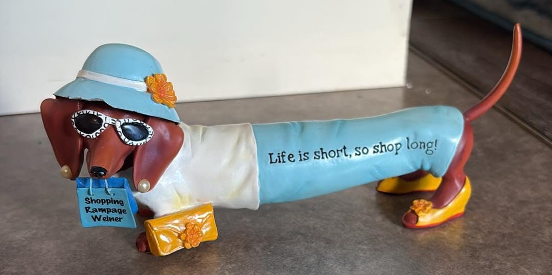 Westland Hot Diggity Dog 16518 Shopping Rampage Weiner Dachshund