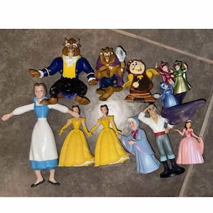Disney Beauty and the Beast Sleeping Beauty Cinderella etc 10 figures