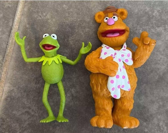 マペット フォジーベア＆カーミット PVCフィギュア 3インチ - Etsy 日本