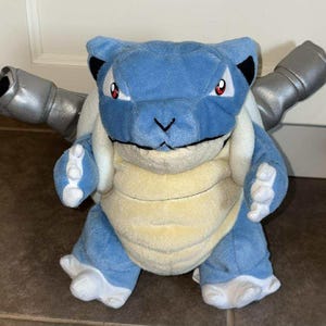 Vintage 1999 Nintendo Plush Pokémon Blastoise Toy 9 Inch