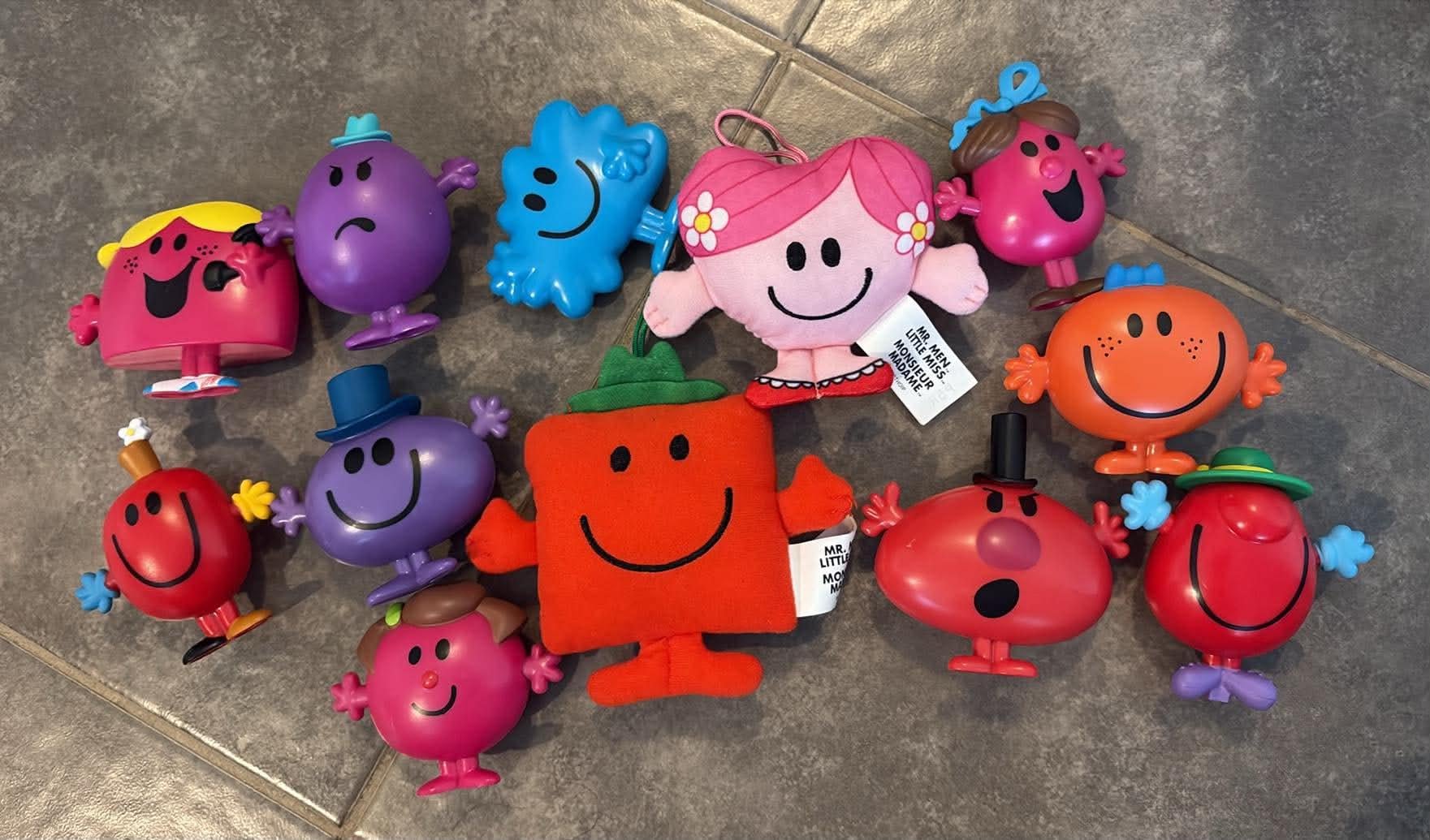 Mcdonalds Mr Men Little Miss Action Figure Lot 12 Toys Included - Etsy
