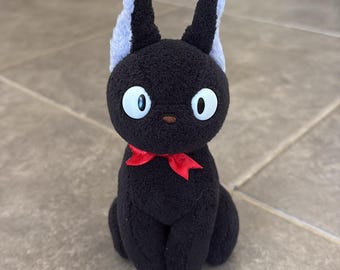 Studio Ghibli Kiki's Delivery Service Official Seated Jiji Plush Black 6"