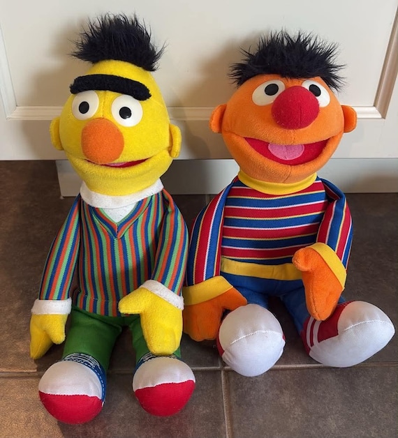 Gund Sesame Street Bert and Ernie Plush Toy Set - Etsy
