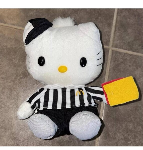 Hello Kitty Reversible Plush Mcdonald's FIFA 2002 Referee Soft