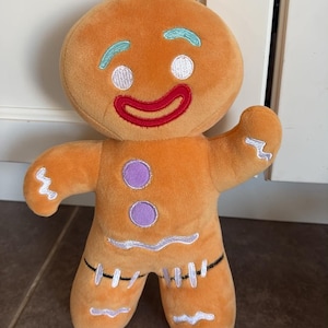 Gingy Gingerbread Man Plush Soft Stuffed Doll Shrek 11"
