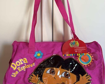 2003 Dora The Explorer Pink Overnight shoulder Tote Bag