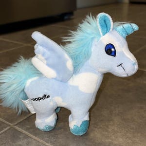 Vintage Neopets Series 3 Cloud Uni Unicorn Pegasus Plush 5 inch