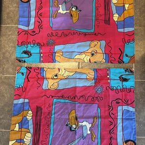 Fundas de almohada vintage de Disney El Rey León. Incluye 2 fundas de almohada.