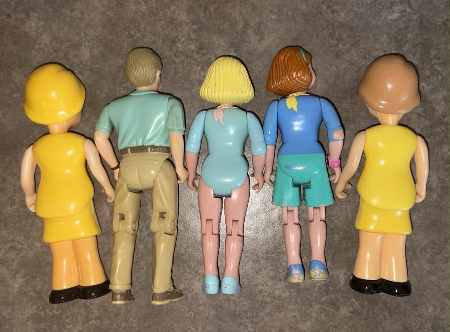 1993 Fisher Price Loving Family Lot Mom Dad and Sister Figures