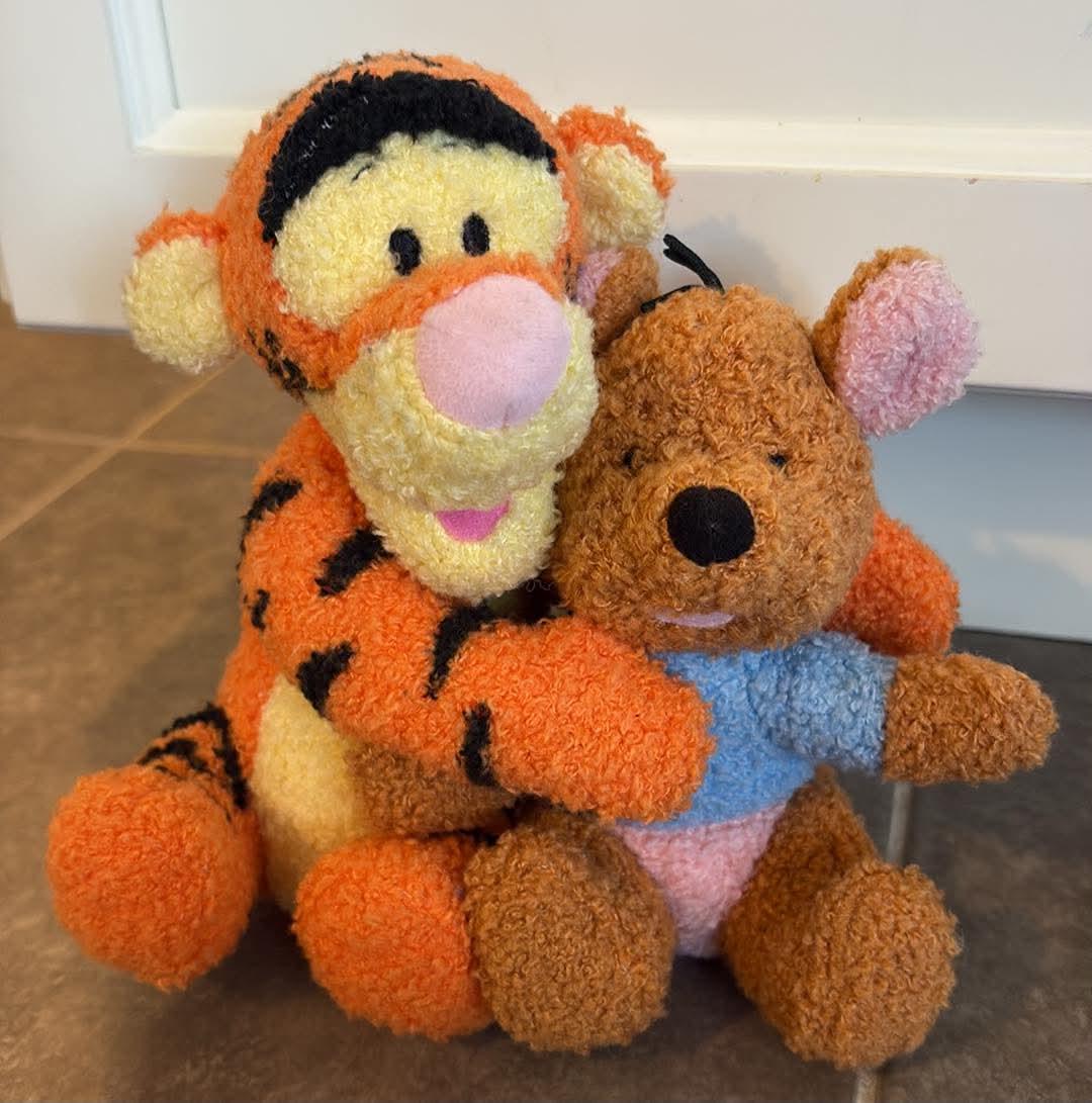 2001 Disney Friends Tigger & Roo Fisher-price Plush Toy 7 Inch - Etsy