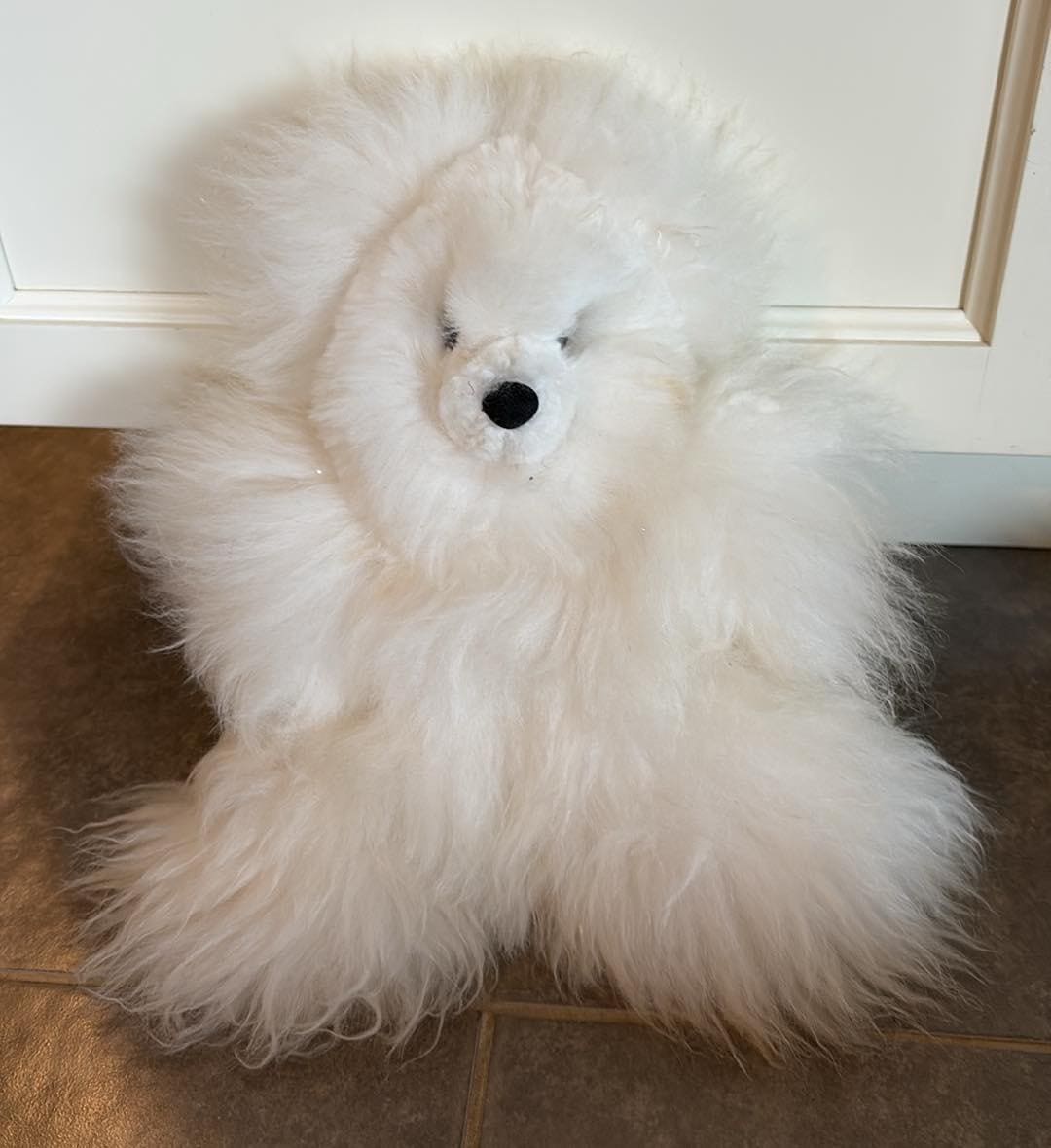 Alpaca Fur Teddy Bear Plush Furry Fuzzy Soft 12 Inch - Etsy