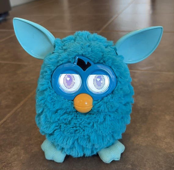 Furby Boom Solid Blue Teal Hasbro Interactive Electronic Talking