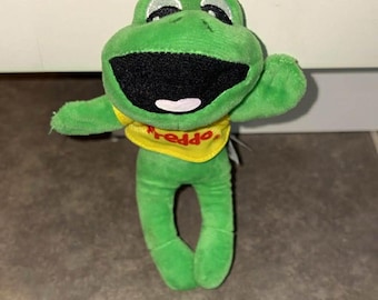 Vintage Hosung Monkey Hand Puppet Plush Flocked Face, Yellow