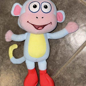 Vintage 2001 Dora the Explorer BOOTS the Monkey Plush Stuffed Toy