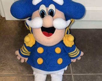 Vintage 1992 Quaker Oats Cap'n Captain Crunch Plush 18