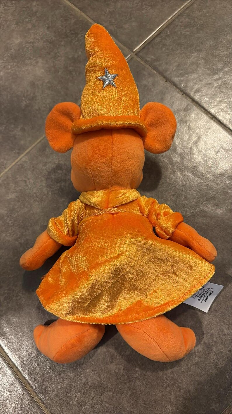 Disney Mickey Mouse oranje tovenaar knuffel 12 inch afbeelding 2