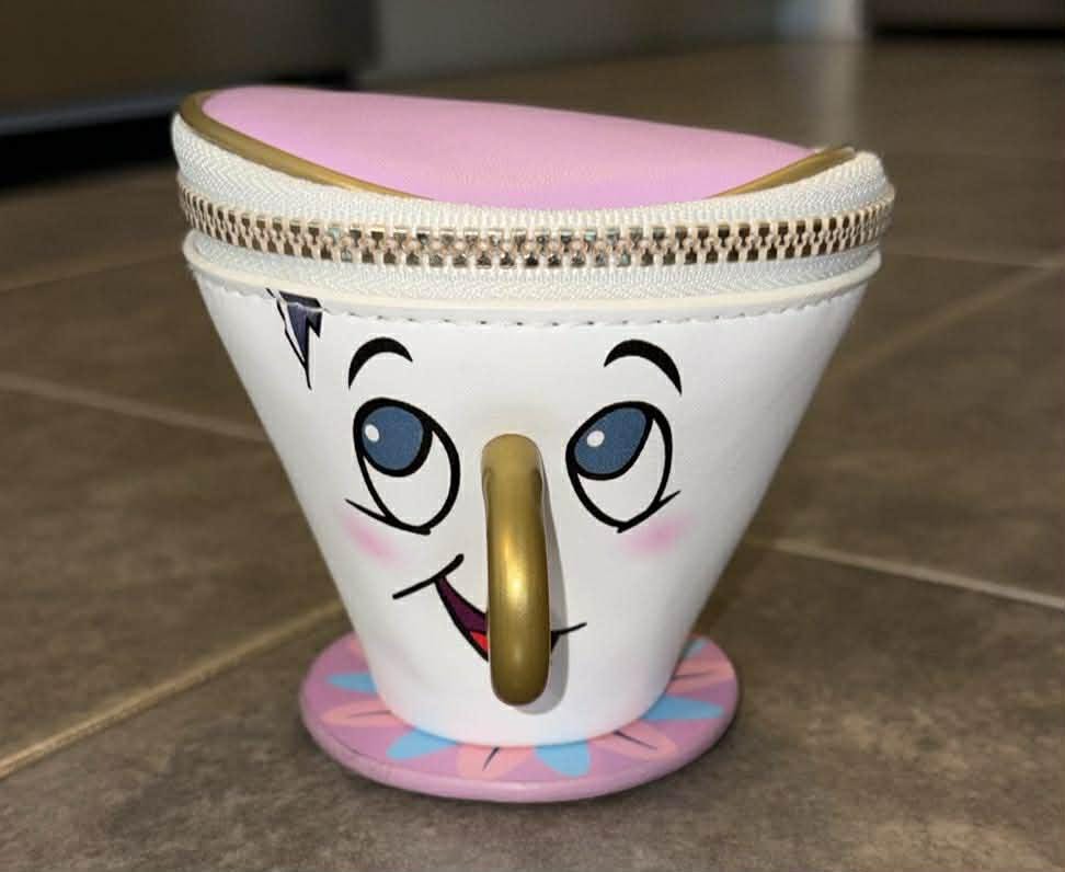 Disney Beauty & The Beast Chip Backpack + Mrs. Potts Coin Purse Set rare find EXCLUSIVE DROP: Loungefly Disney Beauty And The Beast Mrs  main image 2