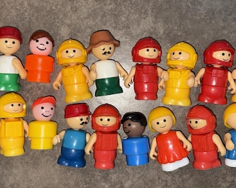 ヴィンテージ プレイスクール 1980年代 リル・プレイメイツ リトルピープル フィギュア 17体セット