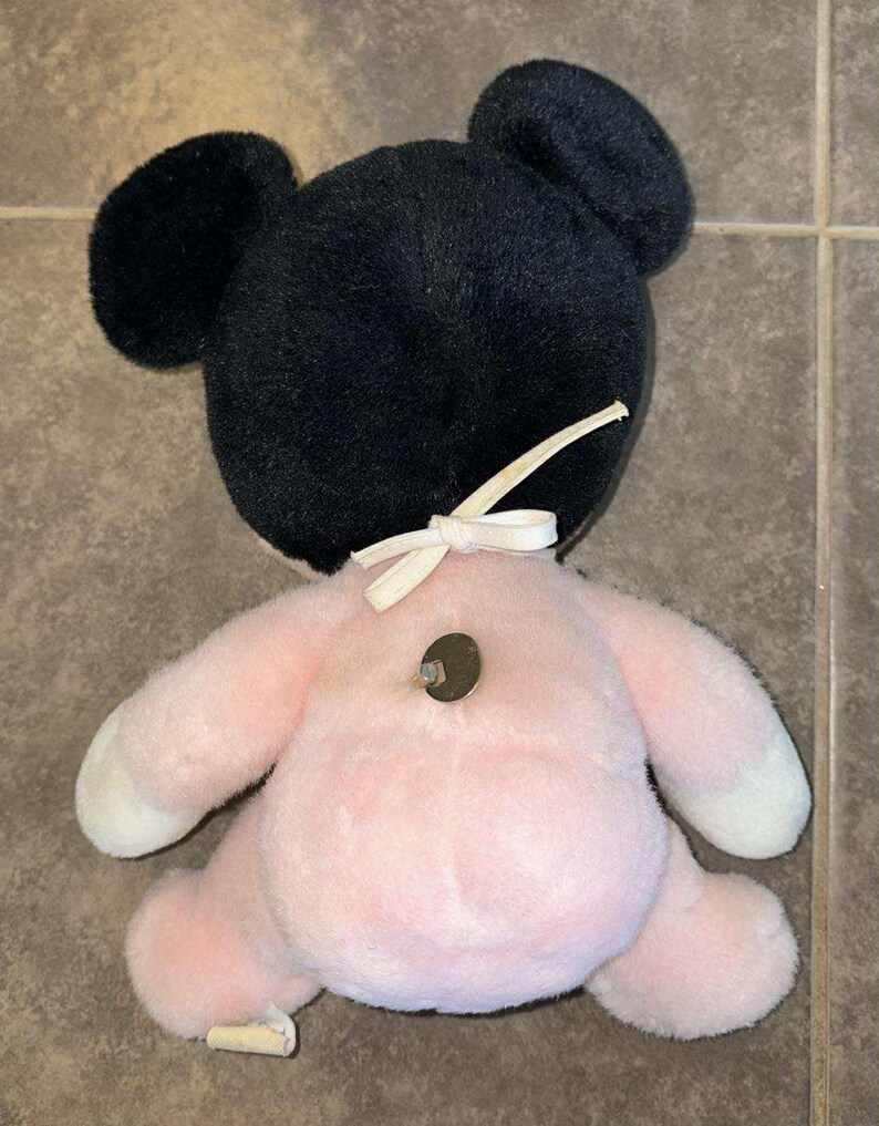 Disneyland Disney World Baby Minnie Maus Plüsch Stofftier Musik Lied Bild 3