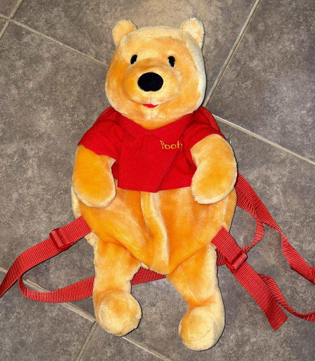 1990s Disney Plush Backpack Winnie The Pooh‎ 15\