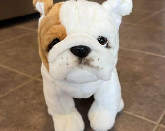 Ganz Webkinz ぬいぐるみ ブルドッグ ブラウン&ホワイト 犬の