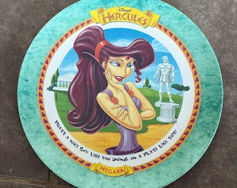 1997 Hercules McDonalds Megara 9&quot; Melamine Plastic Disney Collector’s Plate