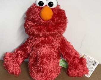 Gund Sesame Street Elmo Plush Hand Puppet  Hasbro 10"
