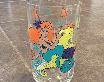 Vintage Disney De kleine zeemeermin Ariel kleine plastic beker 4 inch