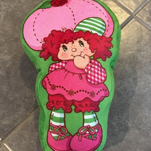 Rare Vintage “Strawberry shortcake” Plush Pillow with Cute Character- Pink & Red Strawberry Shortcake Pillow Doll - Etsy main image 4