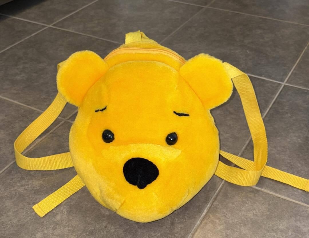 Winnie the Pooh Vintage Head Plush Backpack Official Bear  display picture 1