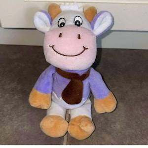 Milka Chocolate Plush Purple Cow Stuffed Animal 9&quot;