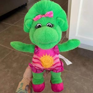 Barney The Dinosaur Baby Bop Bath Time Plush Toy 10 inches