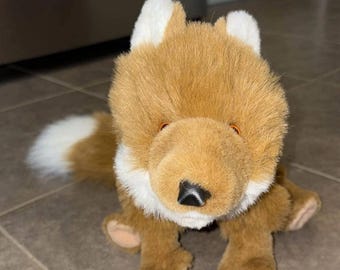 フォークマニス パペット カメレオン 生地 カラフル 可動口 長さ12