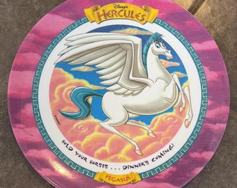 Vintage 1997 McDonald's Disney Hercules melamine bord Pegasus Collectible