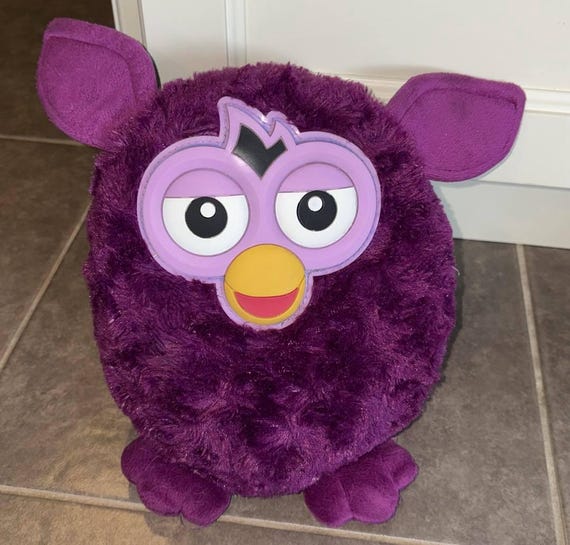 Vintage Furby Purple Plum Plush Toy Stuffed Animal 10