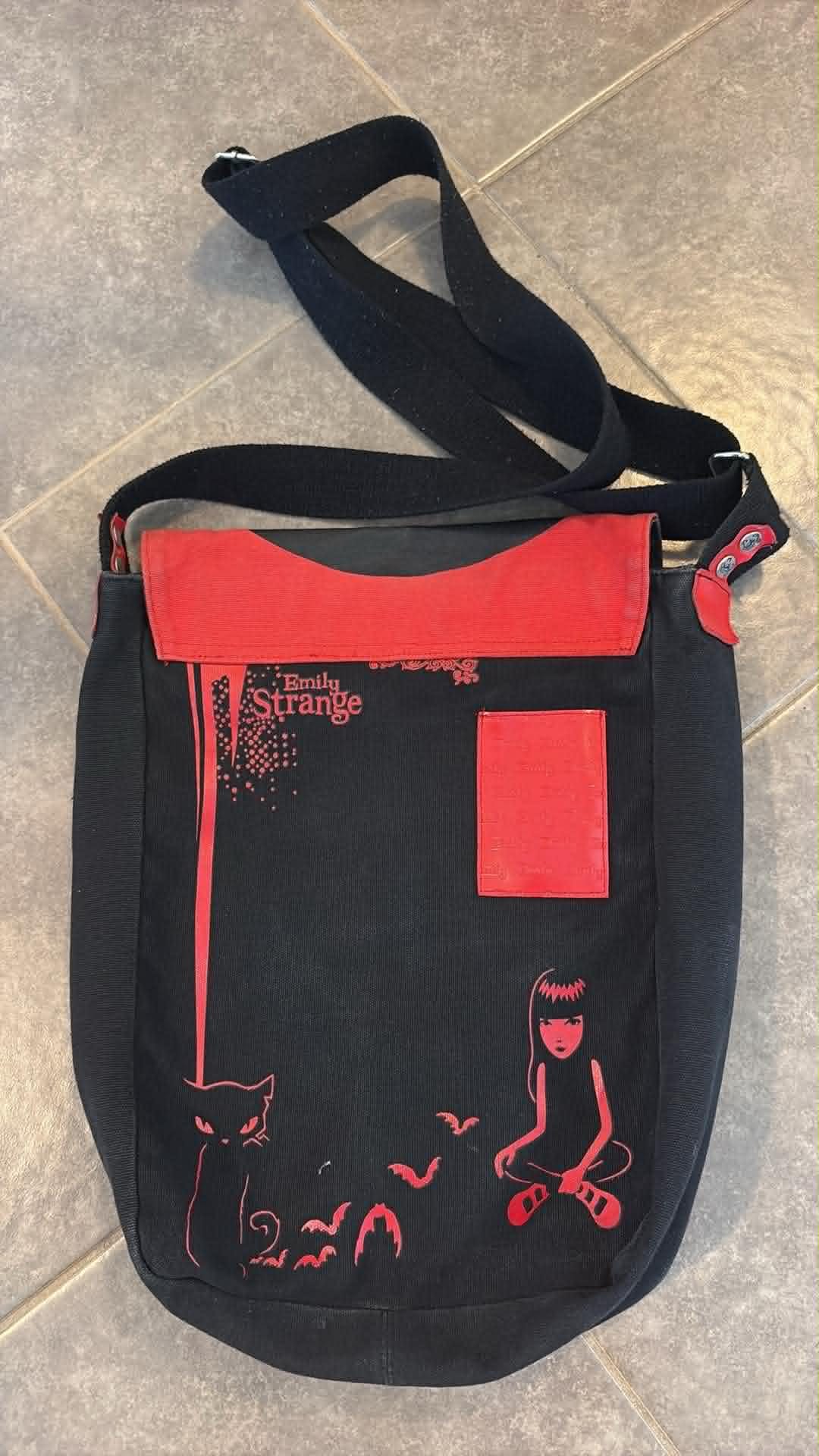 Vintage 2002 Emily the Strange Hand Bag Grunge Gothic Punk Purse