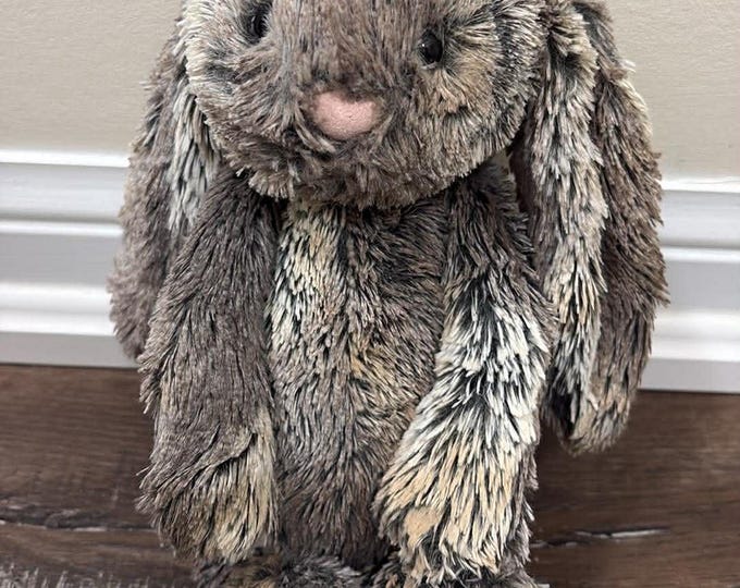 Jellycat Rabbit Decor Jellycat Bunny Rabbit Woodland Bashful Soft Brown Gray Plush Stuffed ...