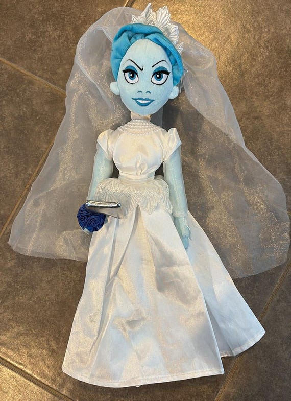Disney Parks Haunted Mansion Wedding Bride Ghost Doll Plush