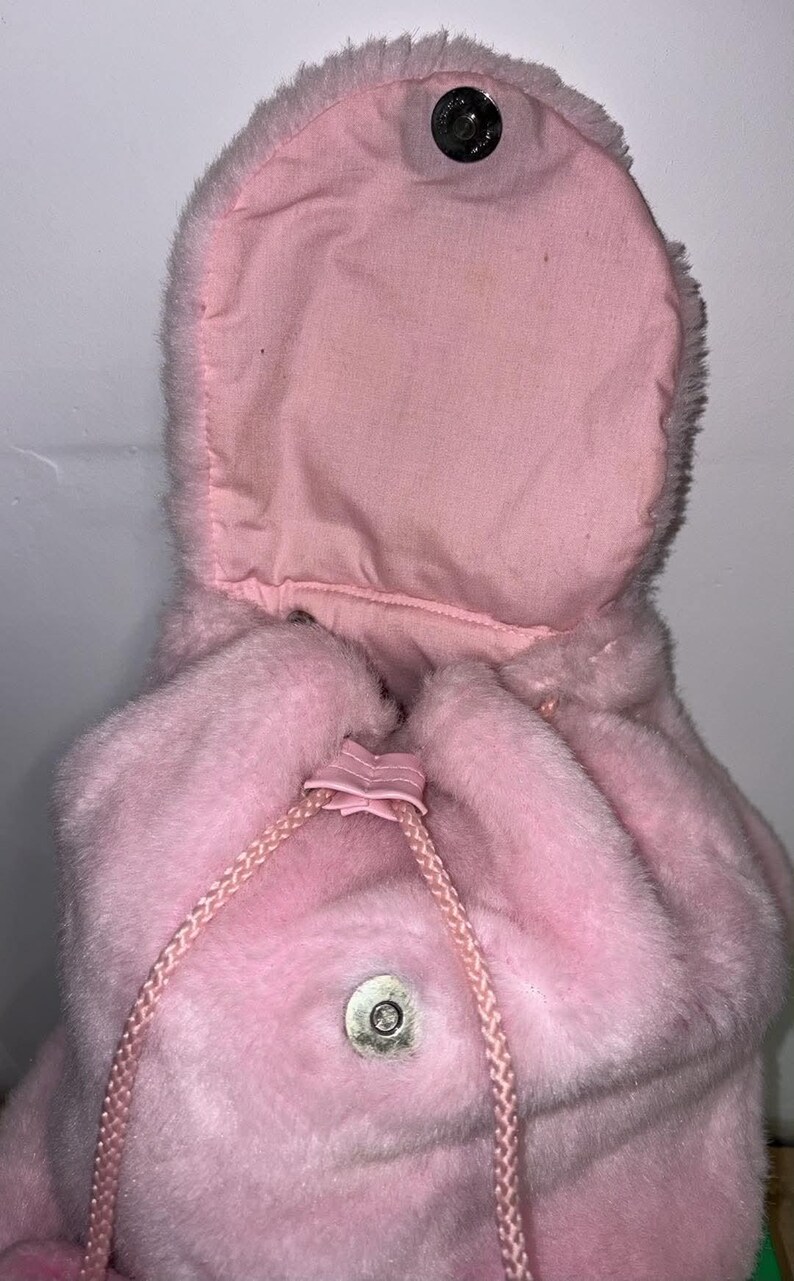 Vintage Disney Minnie Mouse Rosa Fizzy Mini Ryggsäck Väska bild 2