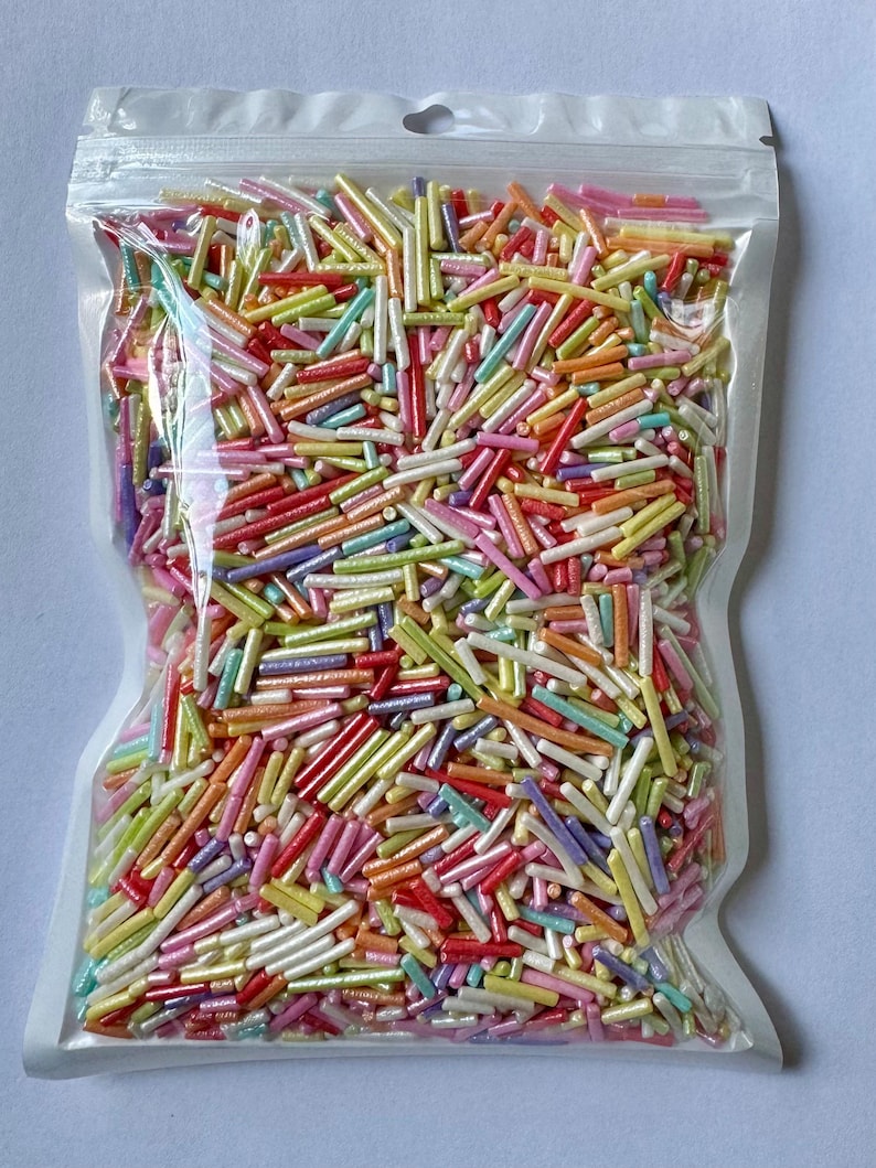 Colorful Pearlized Jimmies Sprinkles / Edible Decoration for Cakes and ...