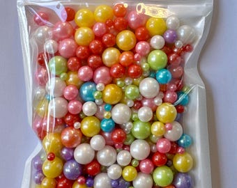 Rainbow Edible Pearl Sprinkles: Colorful Cake Decoration