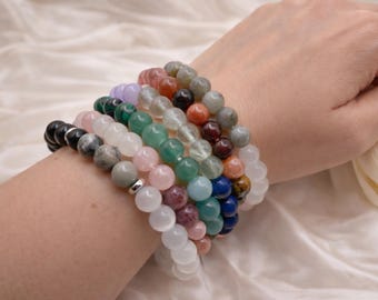 Crystal Bracelet-7Chakra,Love Spell,Anti-Anxiety,Protection Money,Self-Love,Handmade